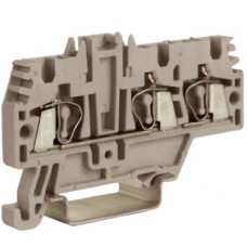 HMM.2/1+2GR, проходной зажим 2,5 мм² серый 1 ввод/2 вывода DKC ZHM510GR-RET