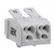 Клемма КСПн2-L+N пружинная соединительная IEK UKZ-B06-2P-F1-E0-10