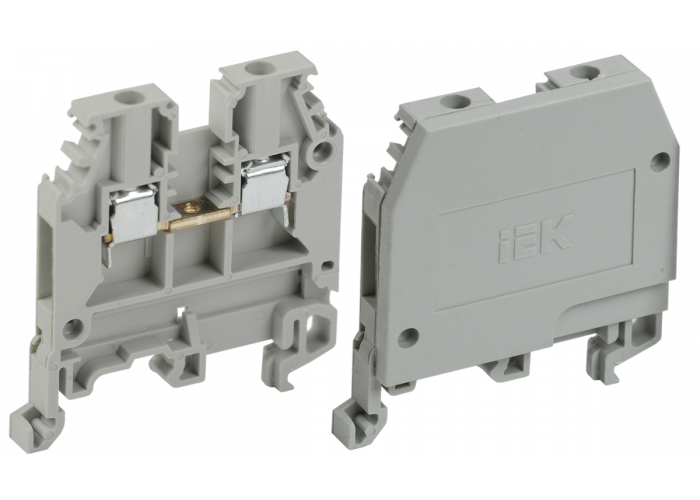 Зажим наборный ЗНИ-2,5 мм² (JXB24А) серый IEK YZN10-002-K03