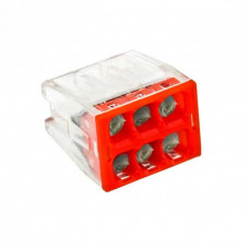 Клемма СМК 2273-246 (с пастой) 6 отверстий 0,5-2,5мм² (4шт.) PROxima EKF plc-smk-2273-246r