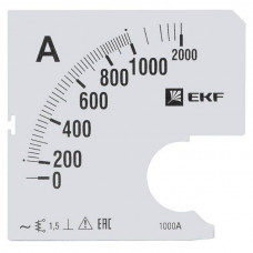 Шкала сменная для A961 1000/5А-1,5 PROxima EKF  s-a961-1000