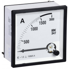 Амперметр Э47 1500/5А класс точности 1,5 72х72мм IEK  IPA10-6-1500-E