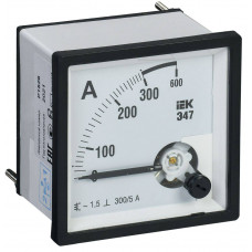 Амперметр Э47 300/5А класс точности 1,5 96х96мм IEK  IPA20-6-0300-E