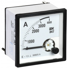 Амперметр Э47 3000/5А класс точности 1,5 96х96мм IEK  IPA20-6-3000-E
