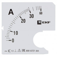 Шкала сменная для A721 30/5А-1,5 PROxima EKF  s-a721-30