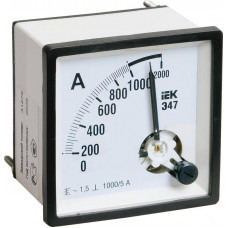 Амперметр Э47 1000/5А класс точности 1,5 72х72мм IEK  IPA10-6-1000-E