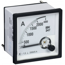 Амперметр Э47 2000/5А класс точности 1,5 96х96мм IEK  IPA20-6-2000-E