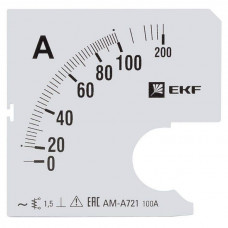 Шкала сменная для A721 100/5А-1,5 PROxima EKF  s-a721-100