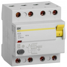 УЗО ВД1-63 4Р 40А 30мА тип А IEK  MDV11-4-040-030