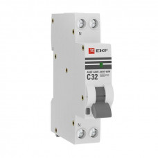 Дифференциальный автомат АВДТ-63М 32А 30мА C тип AC 6кА PROxima EKF  DA63M-32-30