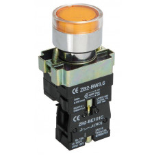 Кнопка управления LAY5-BW3561 с подсветкой желтый 1з IEK  BBT50-BW-K05