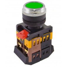 Кнопка ABLFS-22 зеленый d22мм неон/230В 1з+1р TDM ELECTRIC  SQ0704-0009