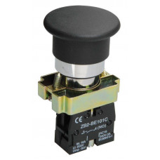 Кнопка управления LAY5-BC21 Грибок 1з черная IEK  BBG70-BC-K02