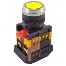 Кнопка ABLFS-22 желтый d22мм неон/230В 1з+1р TDM ELECTRIC  SQ0704-0010