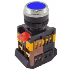 Кнопка ABLFS-22 синий d22мм неон/230В 1з+1р TDM ELECTRIC  SQ0704-0011