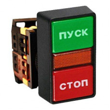 Кнопка AS-22N Пуск-Стоп прямоугольная 220В NO+NC PROxima EKF  pbn-as-rec