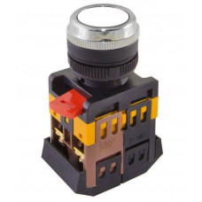 Кнопка ABLFS-22 белый d22мм неон/230В 1з+1р TDM ELECTRIC  SQ0704-0012