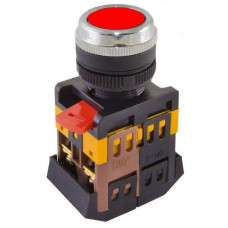 Кнопка ABLFS-22 красный d22мм неон/230В 1з+1р TDM ELECTRIC  SQ0704-0008