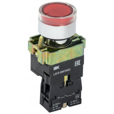 Кнопка управления LAY5-BW3461 с подсветкой красный 1з IEK  BBT50-BW-K04
