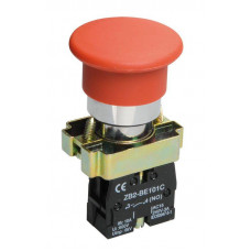 Кнопка управления LAY5-BC41 Грибок 1з красная IEK  BBG70-BC-K04