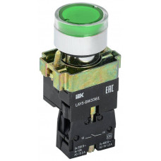 Кнопка управления LAY5-BW3361 с подсветкой зеленый 1з IEK  BBT50-BW-K06