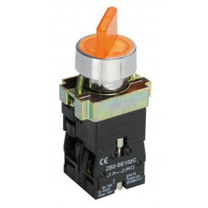 Переключатель LAY5-BK2565 2 положения желтый IEK  BSW90-BK-2-K05