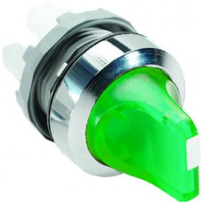 Переключатель M2SS1-21G 2 позиционный 45 град корпус с подсветкой зеленый короткая ручка с фиксацией 1SFA611200R2102