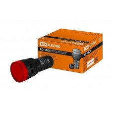 Лампа AD-16DS (LED) матрица d16мм красный 230В АС TDM ELECTRIC  SQ0702-0071