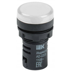 Лампа AD22DS LED матрица d22мм белый 36В AC/DC IEK  BLS10-ADDS-036-K01