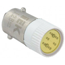 Лампа сменная с цоколем BA9s желтая матрица 12В IEK  BMS10-012-K05