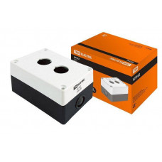 Корпус КП102 для кнопок 2 места белый SQ0705-0002