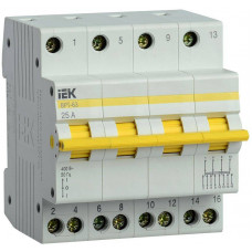 ВРТ-63 4P 25А Выключатель нагрузки трехпозиционный IEK  MPR10-4-025