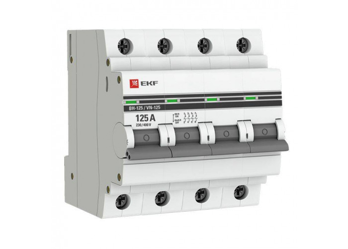ВН-125 4P 125А Выключатель нагрузки PROxima EKF  SL125-4-125-pro