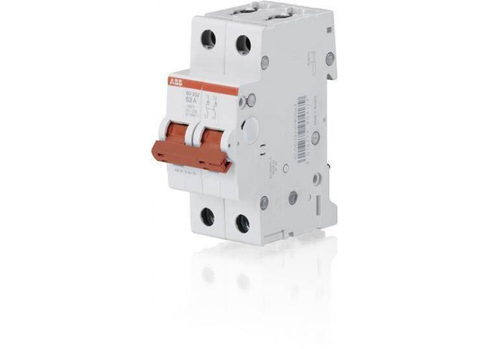 Выключатель нагрузки SD202 40А 2P рычаг красный ABB  2CDD282101R0040