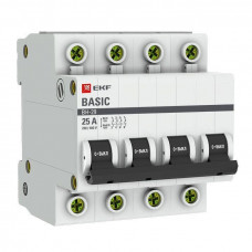 ВН-29 4P 25А Выключатель нагрузки Basic EKF  SL29-4-25-bas