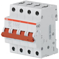 Выключатель нагрузки SD204 50А 4P рычаг красный ABB  2CDD284101R0050