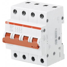 Выключатель нагрузки 4P SHD204/25 рычаг красный ABB  2CDD274111R0025