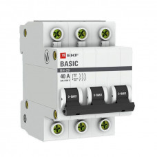 ВН-29 3P 40А Выключатель нагрузки Basic EKF  SL29-3-40-bas