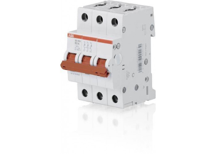 Выключатель нагрузки SD203 32А 3P рычаг красный ABB  2CDD283101R0032