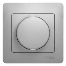 Диммер поворотный Glossa 300Вт в сборе алюминий Schneider Electric GSL000334