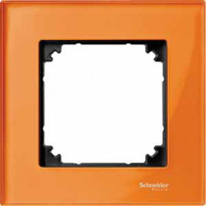 Рамка стеклянная 1 пост Merten M-Elegance оранжевый кальцит SM Schneider Electric MTN404102