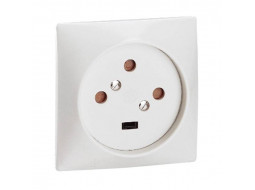 Розетка 3К+З 20А 250В слоновая кость Legrand 055425