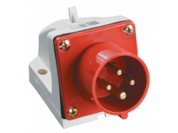 Вилка ССИ-524 32А-6ч/380-415В 3P+E IP44 MAGNUM силовая стационарная IEK PSN52-032-4