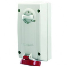 Розетка IP67 63А 3P+N+E 400В стационарная накладная DKC DIS5616387