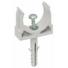 Держатель с защёлкой и дюбелем CT25 IEK  CTA10D-CT25-K41-100