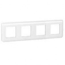 Рамка Mosaic 4х2 модуля горизонтальная белая Legrand  078808