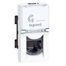 Розетка RJ 45 Mosaic категория 6 FTP 1 модуль белая Legrand  076562