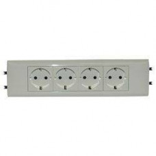 Розетка 4х2К+З Mosaic для DLP 65 автоматические клеммы стандартная Legrand  077434