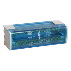 Шины на DIN-рейку в корпусе (кросс-модуль) ШНК 2х15 L+PEN 125А IEK  YND10-2-15-125