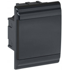 Корпус модульный встраиваемый пластиковый ЩРВ-П-4 PRIME черный IP41 IEK  MKP13-V-01-04-41-K02